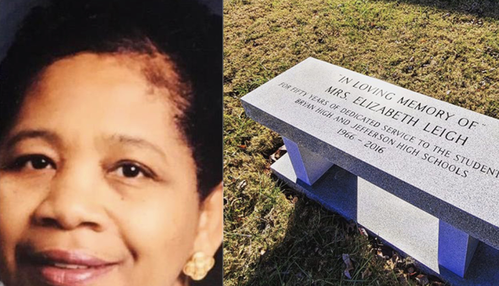 JEFFERSON DEDICATES MEMORIAL BENCH TO LEIGH